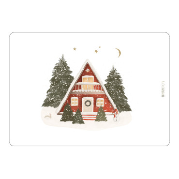 Carte de Noël 'Chalet de Noël' - Papier Poetic