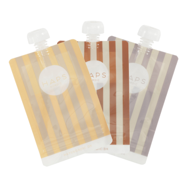 Lot 3 gourdes compote réutilisable - Haps Nordic